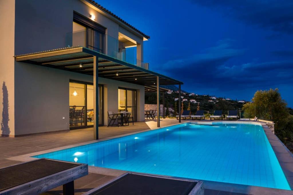 New Villa Blue With Private Pool At Trapezaki Livathos (Kefalonia) Exterior foto