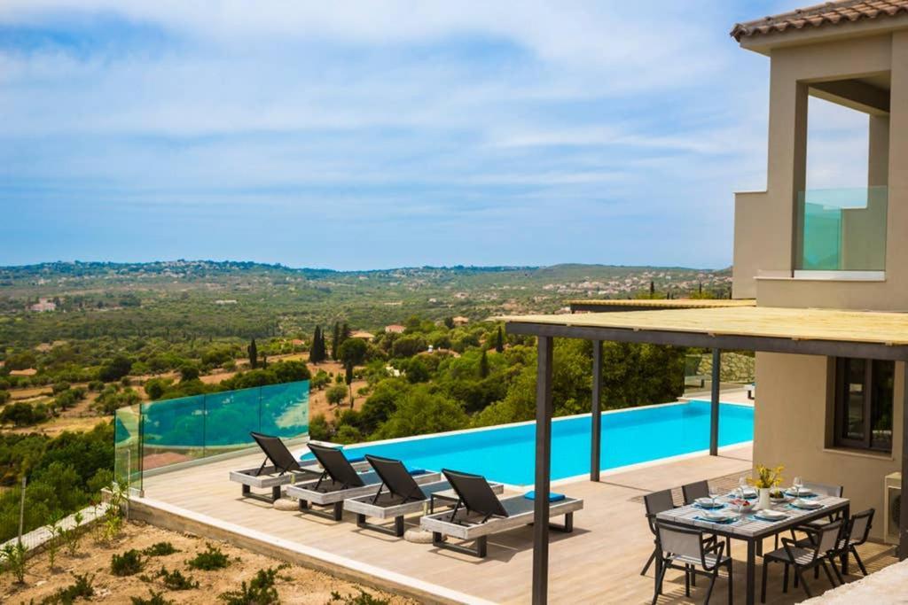 New Villa Blue With Private Pool At Trapezaki Livathos (Kefalonia) Exterior foto